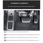 LULECI Car Pedals for Audi AT MT 2009-2024 A4 B8 B9 A6 C7 C8 Q5 High Quality Stainless Steel Accelerator Brake Pedal Cover Pads