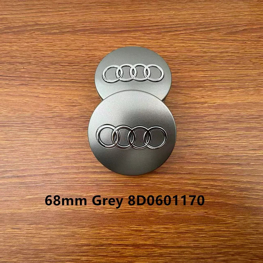 Car Wheel Center Cap Hub Covers 4pcs 60mm 61mm 68mm 69mm 135mm 4B0601170 4F0601165N A3 A4 A5 A6 A7 A8 S4 Q3 Q5 Q7 Accessories