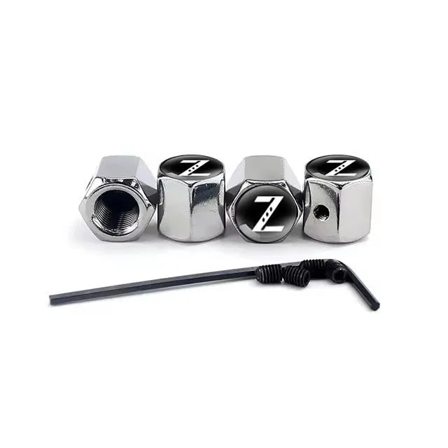 4Pcs Car Styling For Z Badge Aluminium Alloy Wheel Tire Valve Cover Caps Auto Accessories Car Motorcycle For Nissan Accessories