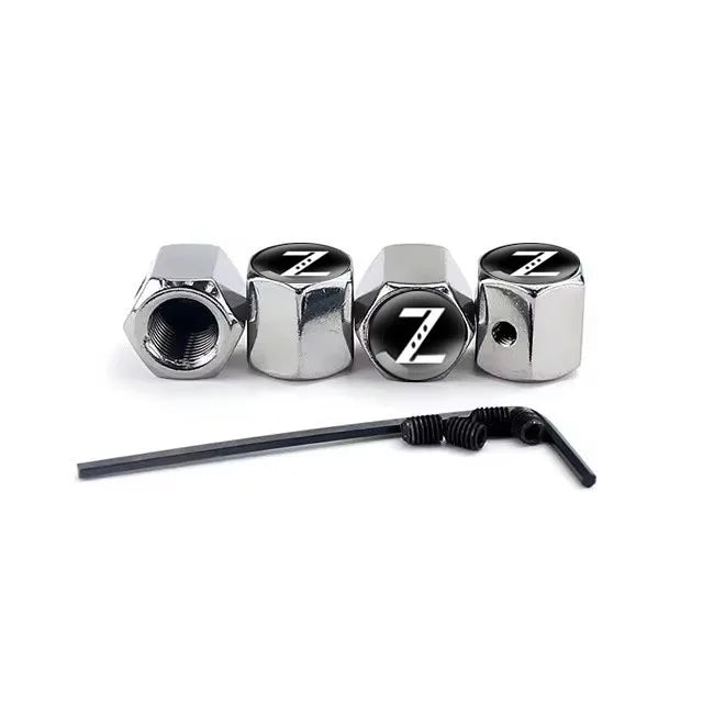 4Pcs Car Styling For Z Badge Aluminium Alloy Wheel Tire Valve Cover Caps Auto Accessories Car Motorcycle For Nissan Accessories