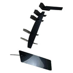 For Chevrolet Camaro 6th Gen 2015-2025 Rear Bumper Diffuser Lip Air Fins Canards Black 5mm Thickness Car Exterior Mod Body Kit