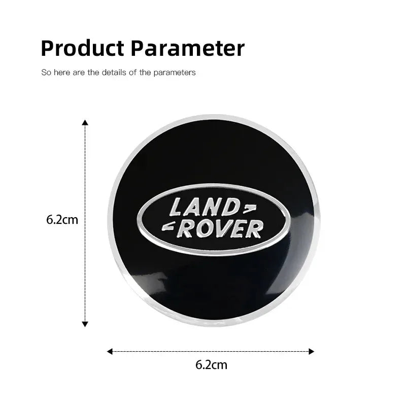 4Pcs 62MM Car Styling Wheel Center Cap Hub Replaced Covers For Land Rover Range Rover Evoque Velar Defender Discovery Freel