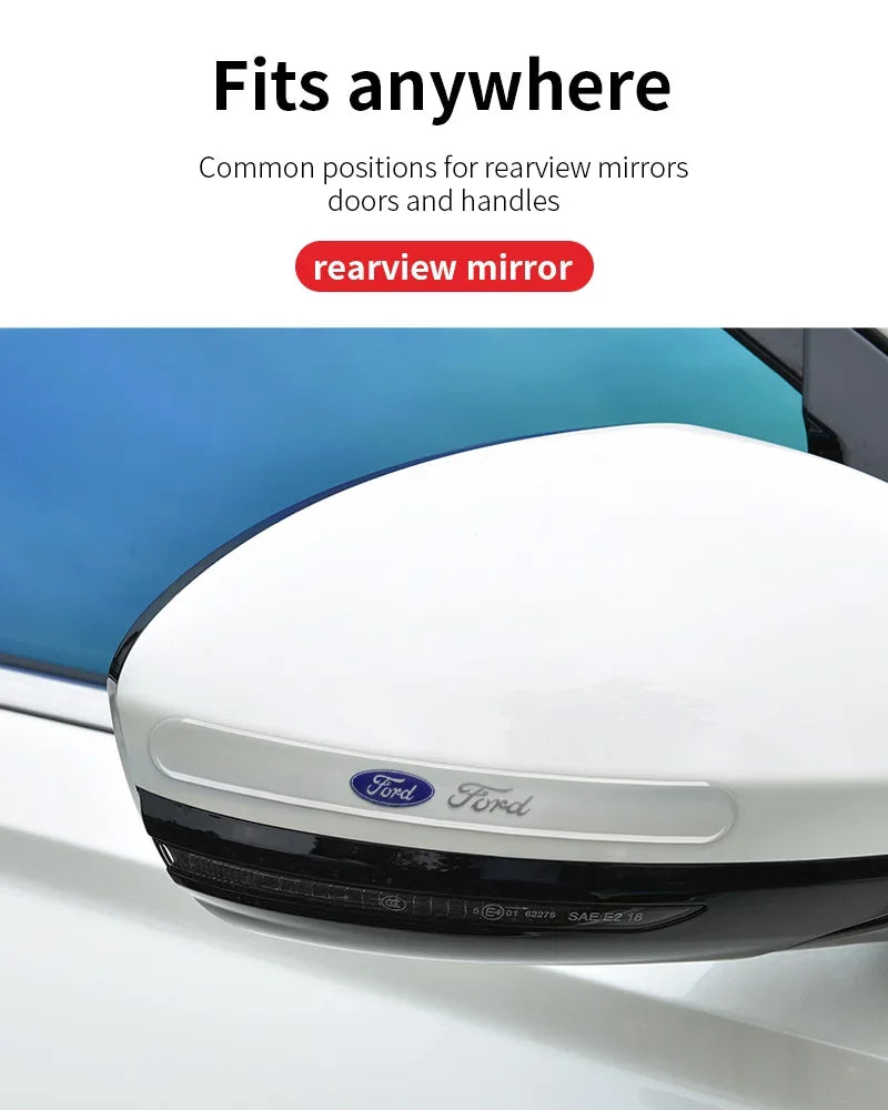 Car Styling Door Bowl Handle Protector Stickers Transparent Anti-scratch Film For Ford Fiesta Mondeo Focus Mk2 Mk3 Ranger Kuga