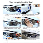 Car Headlight Protection Tint Film Smoke Black TPU Transparent Light Sticker For Chevrolet Corvette C7 C8 2014-On Accessories