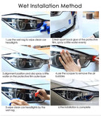 Car Headlight Protection Tint Film Smoke Black TPU Transparent Light Sticker For Chevrolet Corvette C7 C8 2014-On Accessories