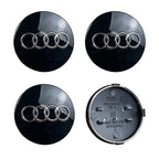 4pcs For Audi Q3 Q4 Q5 Q7 S3 S4 S5 S6 S7 TT A1 A2 A3 A4 A5 A6 A7 Q2 60mm 61mm 68mm 69mm Car Wheel Center Cap Hub Covers Badge