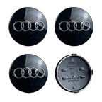 4pcs For Audi Q3 Q4 Q5 Q7 S3 S4 S5 S6 S7 TT A1 A2 A3 A4 A5 A6 A7 Q2 60mm 61mm 68mm 69mm Car Wheel Center Cap Hub Covers Badge
