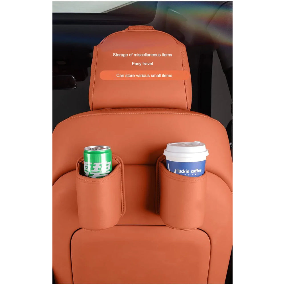 For Toyota Car Door Water Cup Holder Back Seat Drink Rack Leather Storage  Corolla Yaris Prius Camry Auris Avensis car sticker