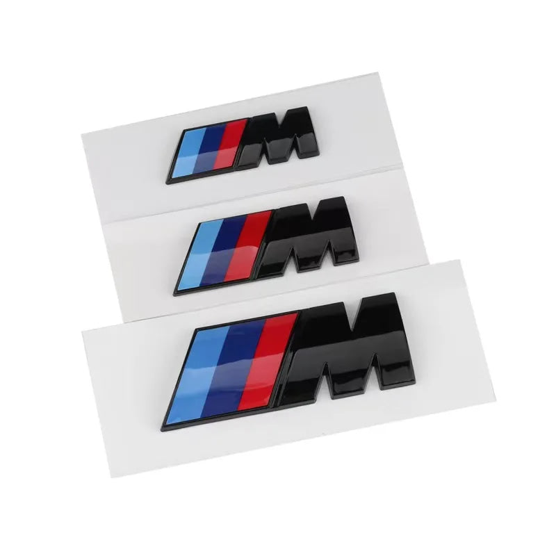 BMW M Tri-Color Emblem Badge for 1/3/5/7 Series X1 X3 X5 X6 Waterproof Fender & Trunk 3D Logo Sticker M Sport Car Accessories