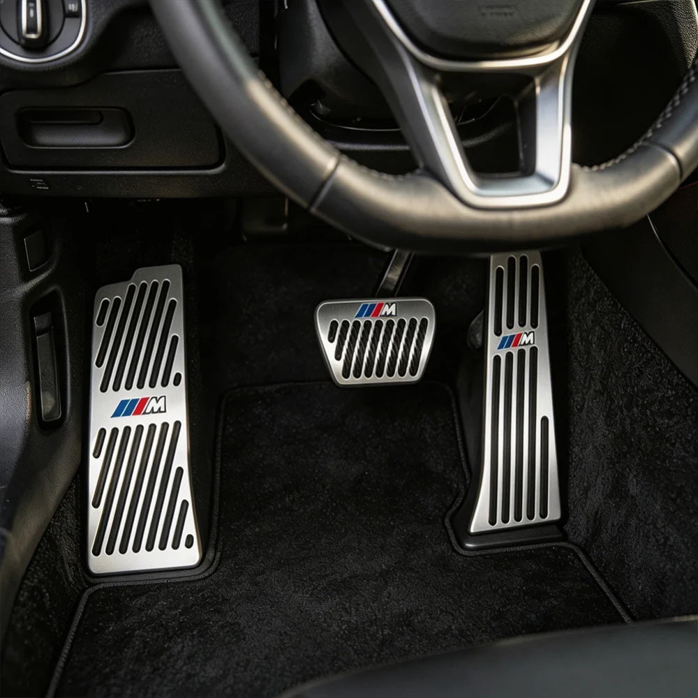 Car Accelerator Brake Pedals Footrest Covers Accessories For BMW E90 G80 M3 G30 M5 F82 F83 F20 F21 G42 F95 F96 G06 G07 M2 M4 M8