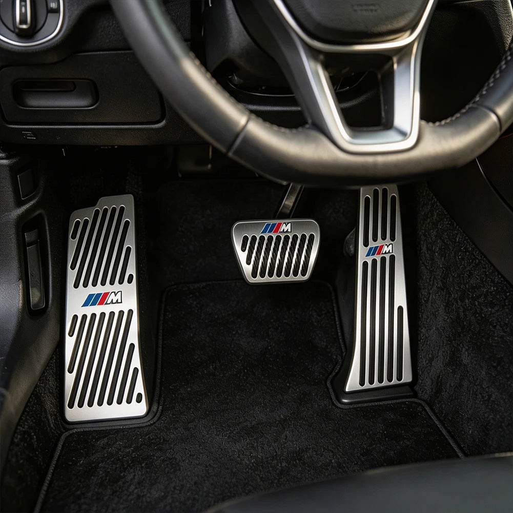Car Accelerator Brake Pedals Footrest Covers Accessories For BMW E90 G80 M3 G30 M5 F82 F83 F20 F21 G42 F95 F96 G06 G07 M2 M4 M8
