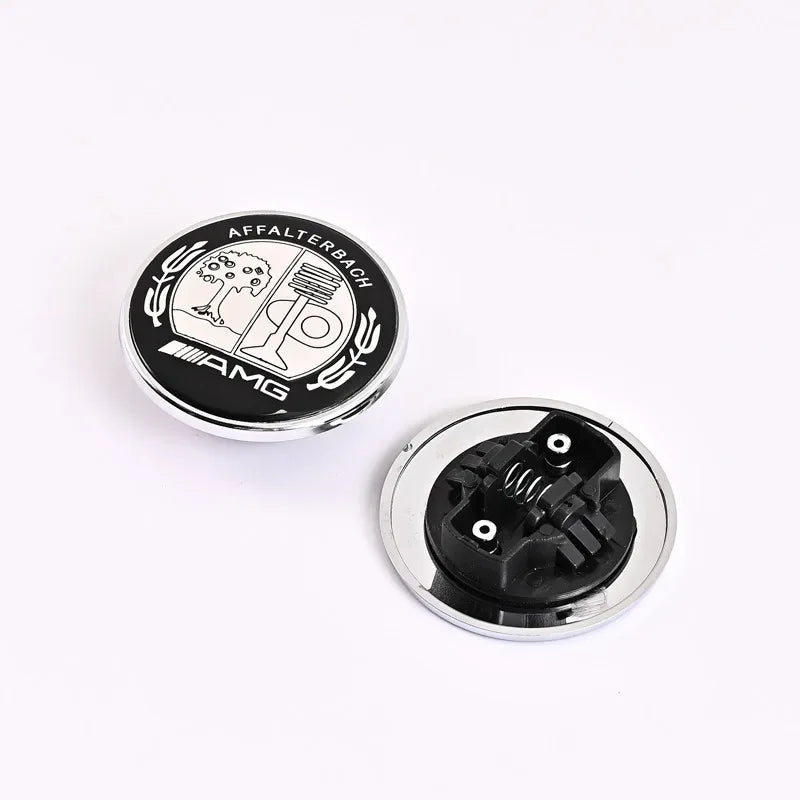 57mm Car Hood Emblem Badge Bonnet Emblem Stickers For Mercedes Benz Brabus AMG W124 W140 W163 W202 W203 W204 W210 W211 W205
