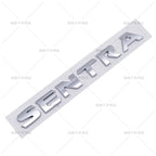 ABS Silver Black SENTRA Logo 3D Car Emblem Tailgate Badge Side Door Decal Body Sticker Accessories