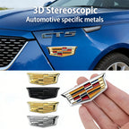 6.3cm 9.2cm Metal Alloy Car Trunk Emblem Side Body Sticker C-Pillar Label Window Badge Decoration for Cadillac XT5 ATSL XTS SRX