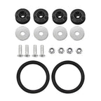 Multiple colors Universal Front Rear Bumper Trunk Quick Release Fastener Kit with Release Tabs and O-Ring For Racing Drifting