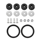 Multiple colors Universal Front Rear Bumper Trunk Quick Release Fastener Kit with Release Tabs and O-Ring For Racing Drifting
