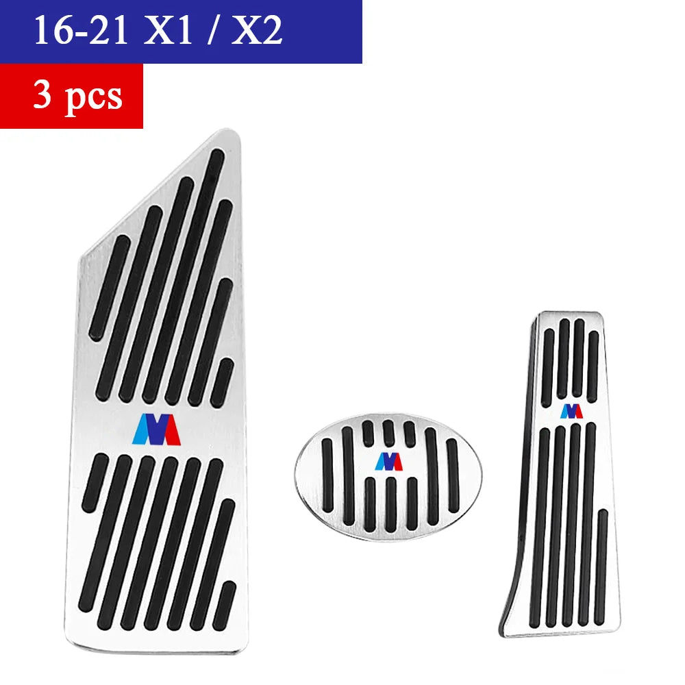 Bmw Foot Pedal Covers, Stainless Steel Rubber Anti-slip Pedals Are Suitable for BMW 3 Series BMW 5 Series X3 X5 From 2003 To 20