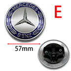 57mm 3D ABS Car Front Engine Hood Bonnet Flat Emblem Badge Universal For Auto Sedan SUV Coupe Exterior Tuning Styling Trim 1PC