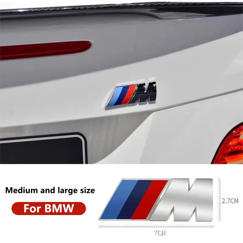 Car Styling Emblem Metal Alloy Car Fender Trunk Badge Stickers For BMW M E46 E90 E60 F30 E39 F20 G30 X1 X3 G01 G02 X5 F16 M3 M4