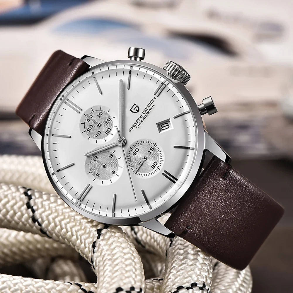 2026 new Pagani design watch VK67 men's quartz watch top leisure sports chronograph stainless steel waterproof men's watch reloj