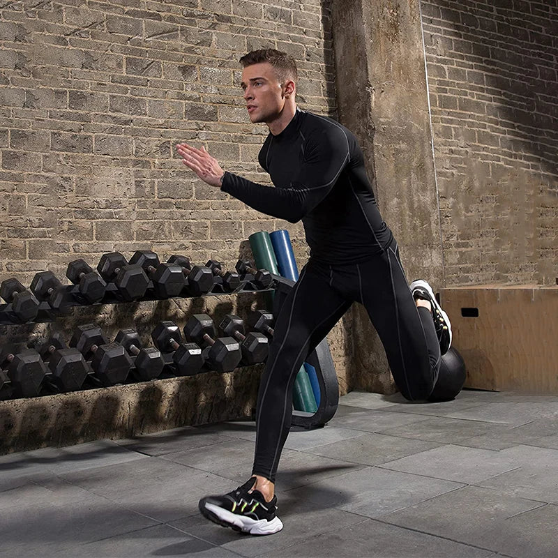 Compression T Shirt Men Long Sleeve Bodybuilding Sport Tees Casual Quick Dry Gym Fitness Workout Jogging Sport Tops Men Jersey