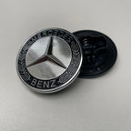 1PC 56mm Car Hood Emblem Badge Bonnet Emblem Cover For Mercedes Benz Brabus AMG W124 W163 W202 W203 W204 W210 W211 W205 Sticker