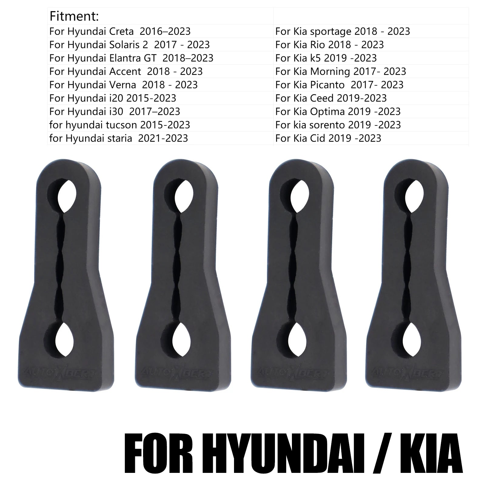 Universal Car Door Lock Damper Buffer For Toyota Nissan VW Hyundai KIA Peugeot Deadener Seal Shock-Absorbing 2004 2020 2023 2024