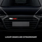 Front Grille Decoration Badge Car Head Grill Emblem LED Light Audi Sline A6 Q3 A3 B5 B6 B7 B8 B9 Q7 8P 8V 8L A5 A4 C6 Car sticke