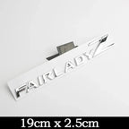 3D Letters Fairlady Z Logo Rear Boot Trunk Emblem Badge for Nissan Nismo 350Z 370Z Z33 GTR Side Fender Car Sticker Decals
