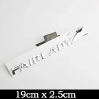 3D Letters Fairlady Z Logo Rear Boot Trunk Emblem Badge for Nissan Nismo 350Z 370Z Z33 GTR Side Fender Car Sticker Decals