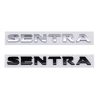 ABS Silver Black SENTRA Logo 3D Car Emblem Tailgate Badge Side Door Decal Body Sticker Accessories