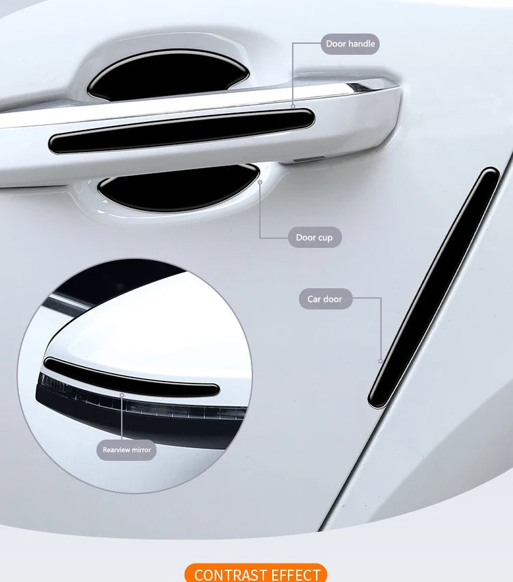 Car Door Handle Bowl Stickers Anti-collision Protector Stickers For Honda Mugen Power Civic Accords CRV Hrv Jazz CBR VTEC VFR