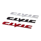 3D Metal Ivtec Letter Emblem Badge Decal Car Styling For Honda Civic Logo Car Rear Tail Trunk Stickers Decals Auto Accessories