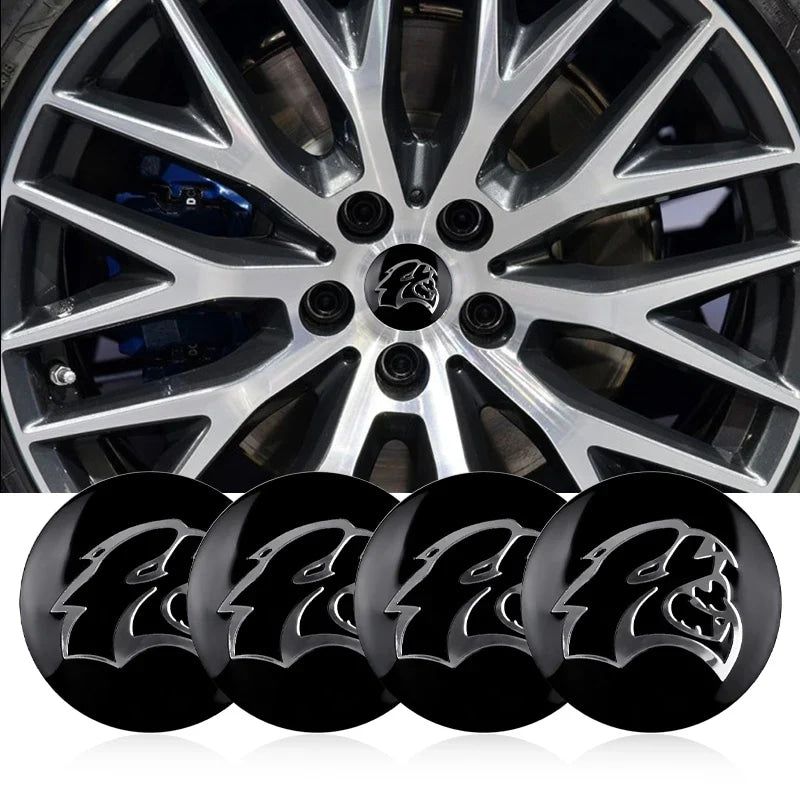56MM Car Wheel Center Cover Sticker Hub Cap Accessories For Dodge Durango Caliber Dakota Neon SRT SXT Nitro Avenger Dart Viper