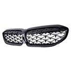 XVIP For BMW G20 3-Series G20 G21 G28 2019-2023 Front Bumper Hood Kidney Racing Grilles Replacement Black Diamond Meteor Style