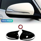 For Mercedes Benz C GLC S E Class W205 X253 W222 W213 W238 carbon Black Side Rearview Mirror Cover Caps Shell LHD RHD
