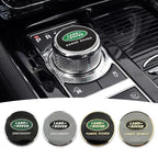 Shift Knob Decoration Metal Cover Car Console Button Sticker For Land Rover Discovery 2 3 4 Range Rover Freelander SV SVR Velar