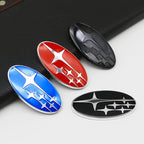 For Subaru Forester Outback Legacy Impreza STI BRZ Auto  1PC 58x30mm ABS Car Steering Wheel Center Emblem Badge Decal