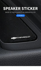 Chevrolet 3D Aluminum Sticker Decal Fit For Chevrolet Silverado Impala Malibu Equinox Cruze Camaro Blazer Spark Aveo TrailBlazer