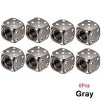 Aluminum Dice Tire Valve Caps Dustproof Car Truck Motocycle Bike Dice Wheel Stem Tyre Tire Wheel Stem Air Valve Dust Cap Cover