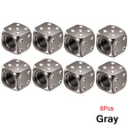 Aluminum Dice Tire Valve Caps Dustproof Car Truck Motocycle Bike Dice Wheel Stem Tyre Tire Wheel Stem Air Valve Dust Cap Cover