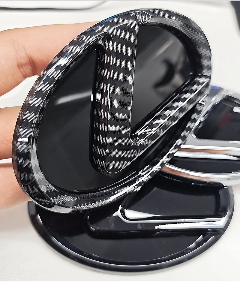 100/110/120/130/140/150/160mm Car Rear Trunk Emblem Front Grille Logo For Lexus ES RX NX LS UX LM LX GX LC RZ IS CT GS RC HS SC