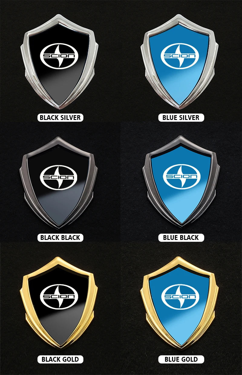 auto accessory 3D metal accsesories car stickers for Toyota scion XA XB XD IQ TC