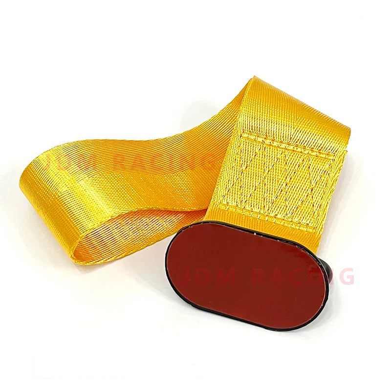 High Strength Car Color Pendant Tow Strap Belt Tow Rope Sticker Ribbon Car Decorations Sticker Trailer Ropes Bumper Towing Strap