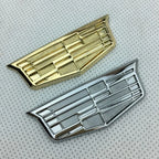 6.3cm/9.2cm Alloy Car Window C-Pillar Badge Sticker Rear Trunk Emblem for Cadillac XT5 ATSL XTS SRX BLS CT4 Escalade Deville DTS