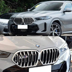 For BMW M M2 X3 M4 X5M M6 M7 F48 G01 E84 E83 F39 F10 F30 3D ABS M Logo Car Front Grille Badge Sticker Auto Badge Accessories