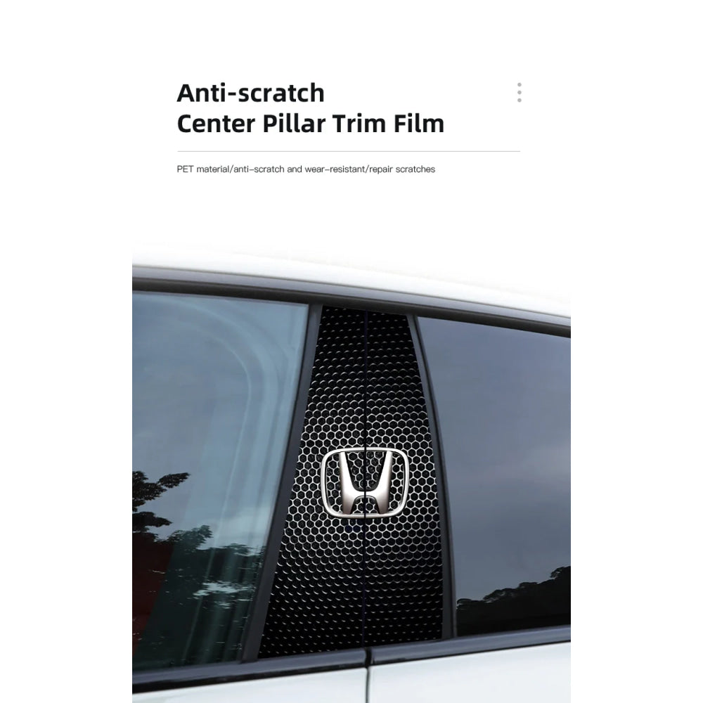 Car Stickers B-Pillar Center Column Decoration Cover Decals Auto Accessorie For Honda Civic FIT CRV Accord Jazz HRV Insight CRZ