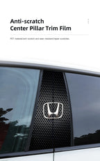 Car Stickers B-Pillar Center Column Decoration Cover Decals Auto Accessorie For Honda Civic FIT CRV Accord Jazz HRV Insight CRZ