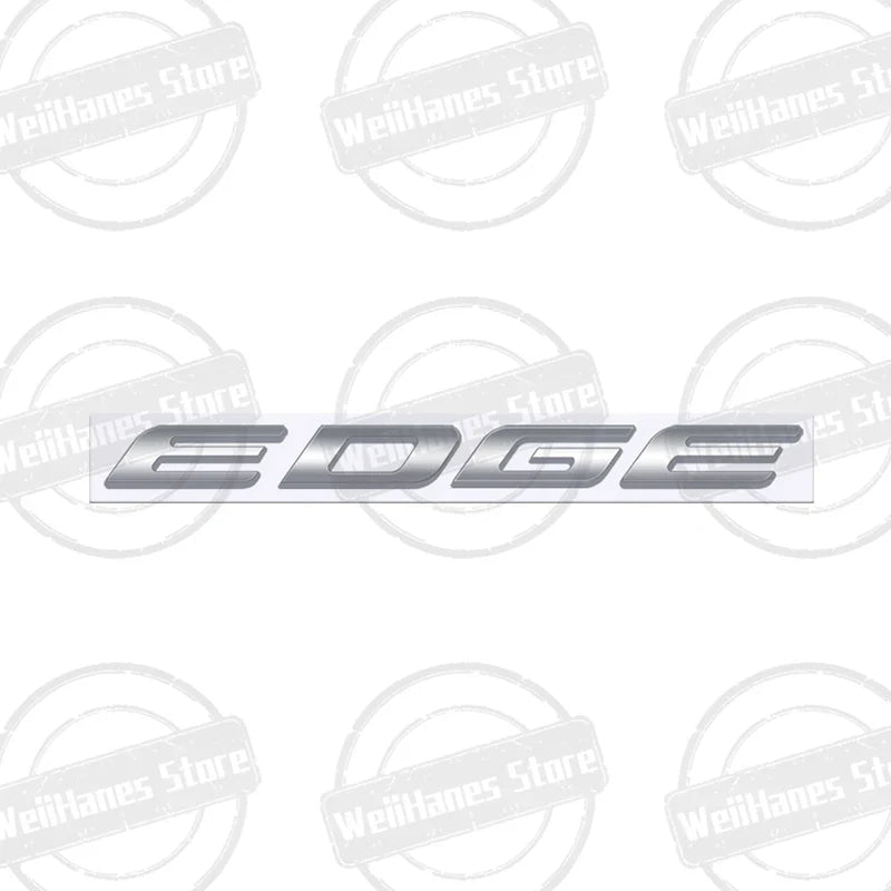 Metal 3D For Ford Fiesta Edge Badge Letter Logo Car Rear Trunk Body Sticker Emblem Glossy Black Accessories