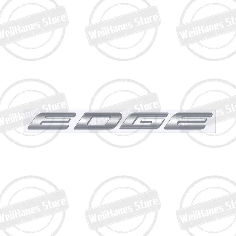 Metal 3D For Ford Fiesta Edge Badge Letter Logo Car Rear Trunk Body Sticker Emblem Glossy Black Accessories